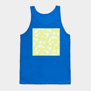 Yellow Riso Hummingbirds Tank Top